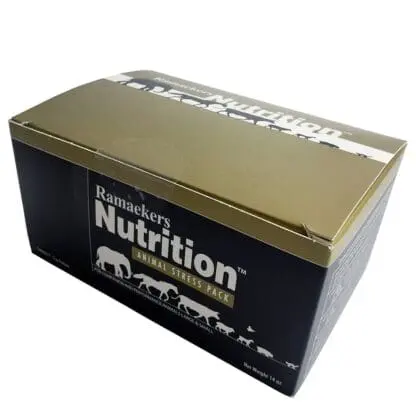 Animal Stress Pack is an all-animal wellness product. This product provides animal health support during the stresses associated with birthing, performance, or travel.