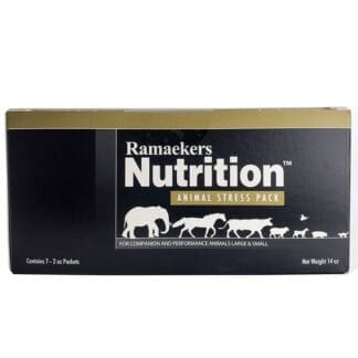 Animal Stress Pack is an all-animal wellness product. This product provides animal health support during the stresses associated with birthing, performance, or travel.