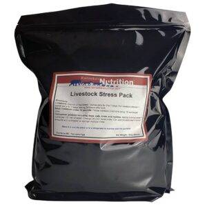 Livestock Stress Pack is a livestock and companion animal wellness product. This product provides animal health support during the stresses associated with birthing, performance, or travel.