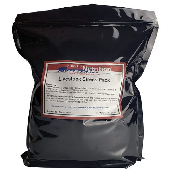 Livestock Stress Pack provides life essential vitamins, minerals, electrolytes, and probiotics, with the immune power of transfer factor and mushroom extracts.