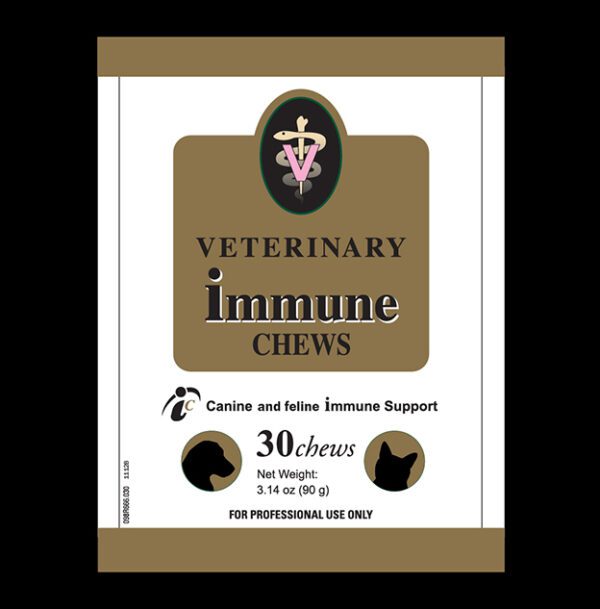 Veterinary Immune Chews Label