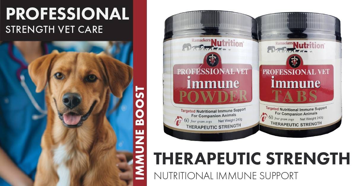 Vet Immune Powder and Tabs for Sick Treatment.