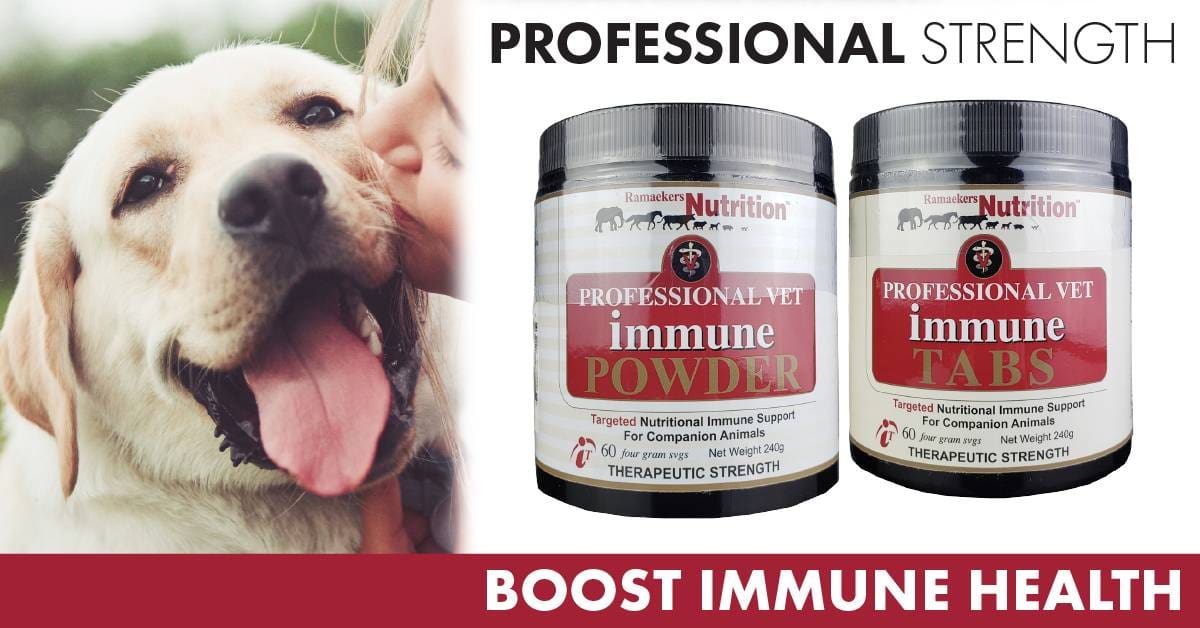 Vet Immune Powder and Tabs for Sick Treatment.